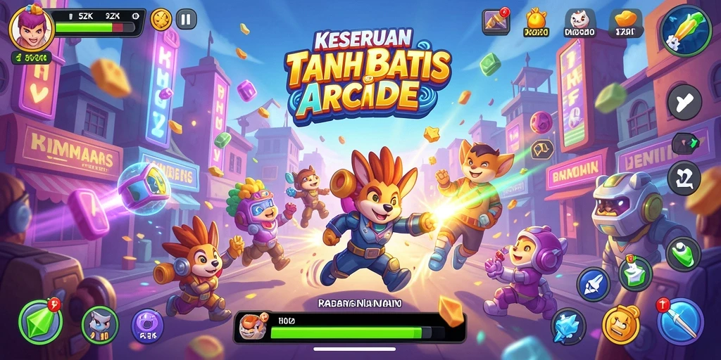 Tampilan menegangkan dari gameplay seru dalam 5ZK.