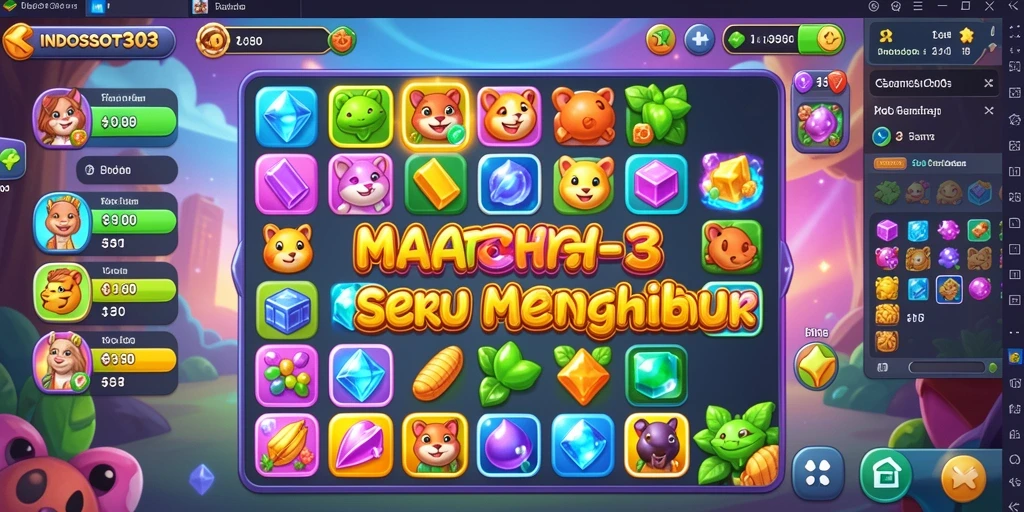 Screenshot dari gameplay INDOSLOT303 yang menarik dan penuh warna.