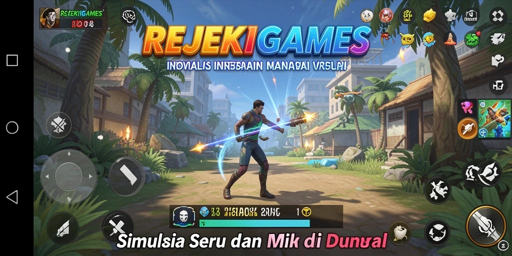 Gameplay seru dalam REJEKIGAMES dengan berbagai misinya.